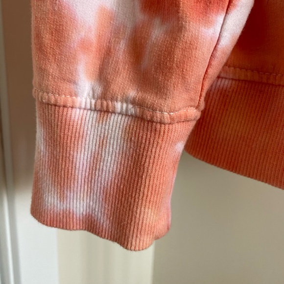 Jane and Delancey Orange/White Tie Dye Crew Neck long sleeve Sweatshirt. Sz L - Picture 5 of 15